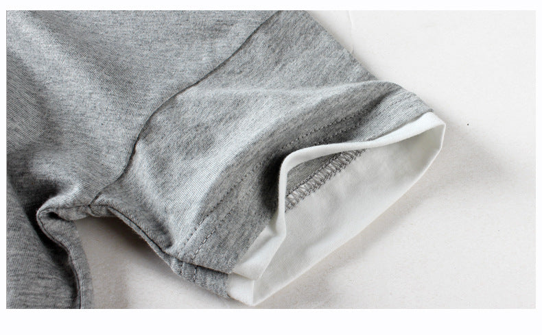 Middle And Large Children's Top Short Sleeves