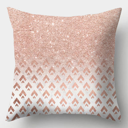 Modern Simple Pillow Home Cushion Geometric Amazon Hot Sale Peach Skin Fabric