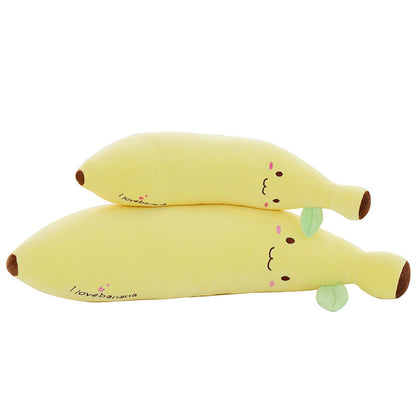 Cute banana pillow long pillow large fruit soft doll holding sleeping doll puppet