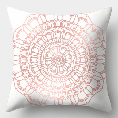 Modern Simple Pillow Home Cushion Geometric Amazon Hot Sale Peach Skin Fabric