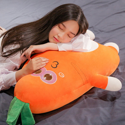 Carrot baby plush plant pillow