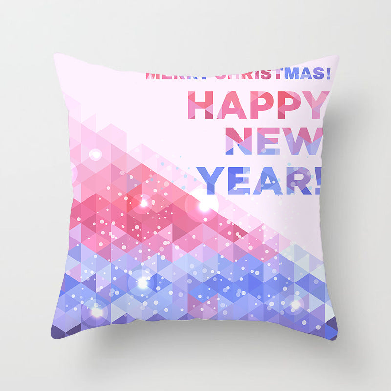 Santa Cartoon Digital Printed Sofa Pillow Cushion