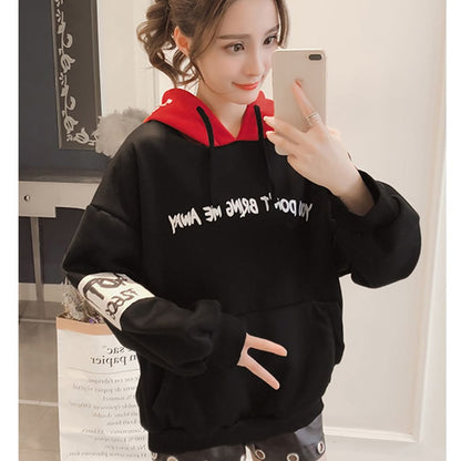 Hoodies Women   Fashion Sweatshirts Long Sleeve Hoodies Print Letter Female Tracksuits Sportswear