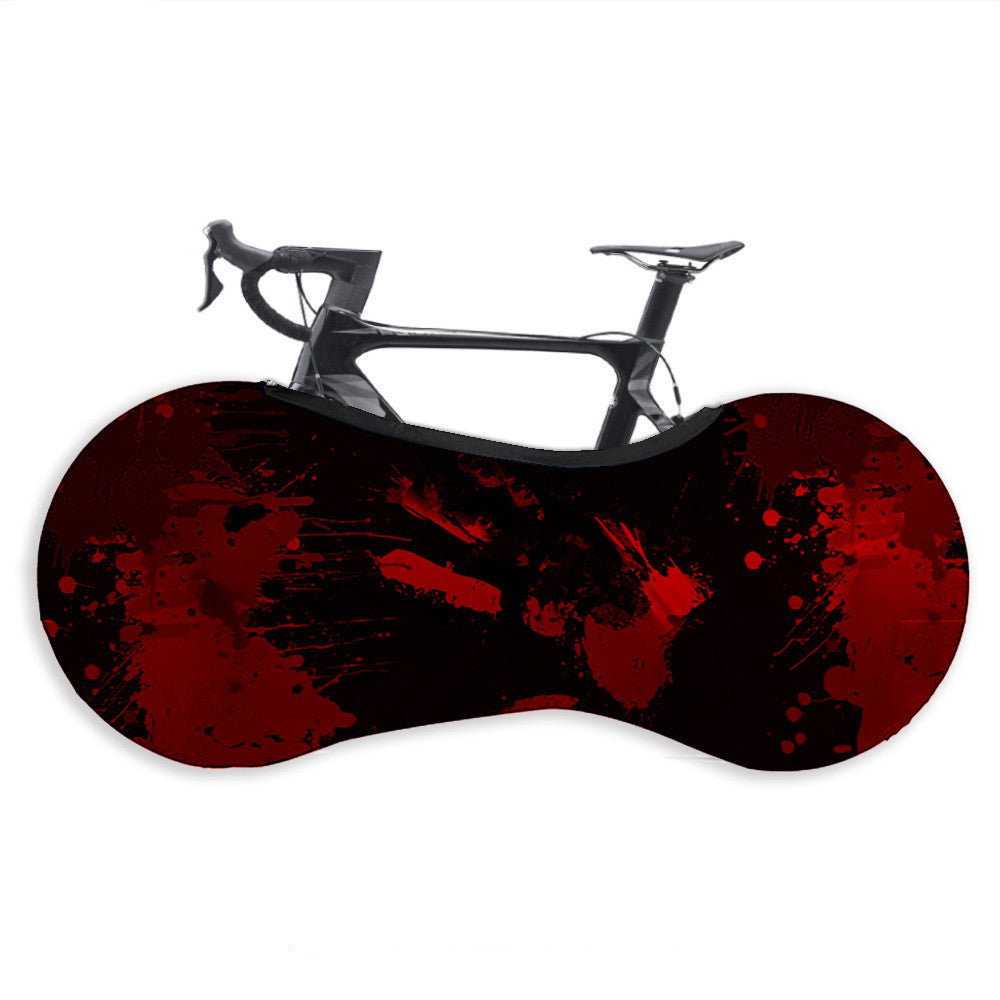 Semi-covering elastic dust cover for bicycle