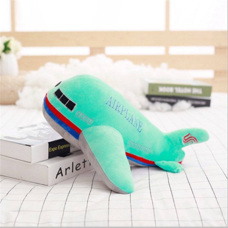 Plush simulation airplane doll pillow toy