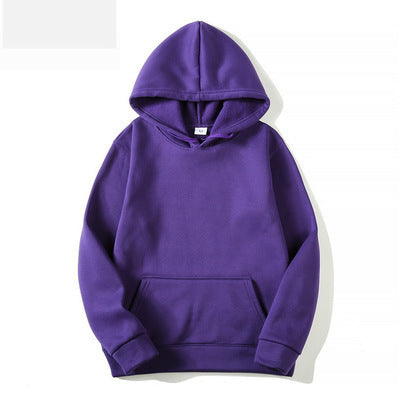 Hooded Long Sleeve Sweater Men's Solid