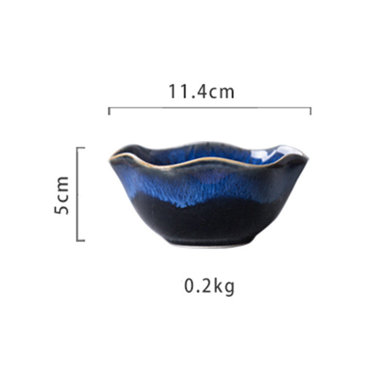Ceramic kiln turned lotus tableware