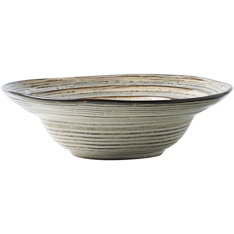 Japanese Style Ceramic Tableware Noodle Dish And Dish Bowl