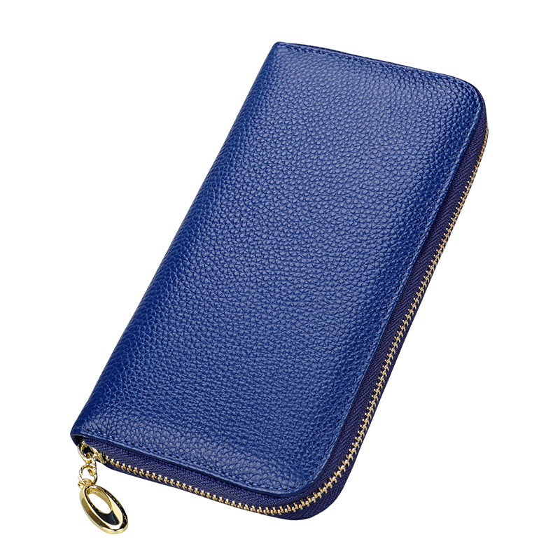 New Ladies Leather Multifunctional Large Capacity Long Zipper Wallet