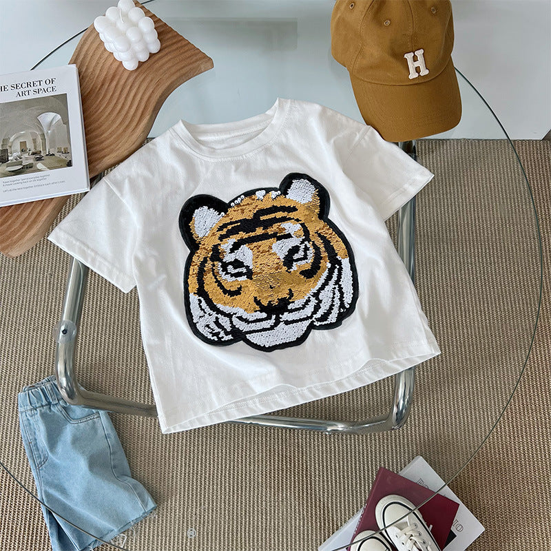 Panda Boys Short Sleeve T-Shirt Half Sleeve Top