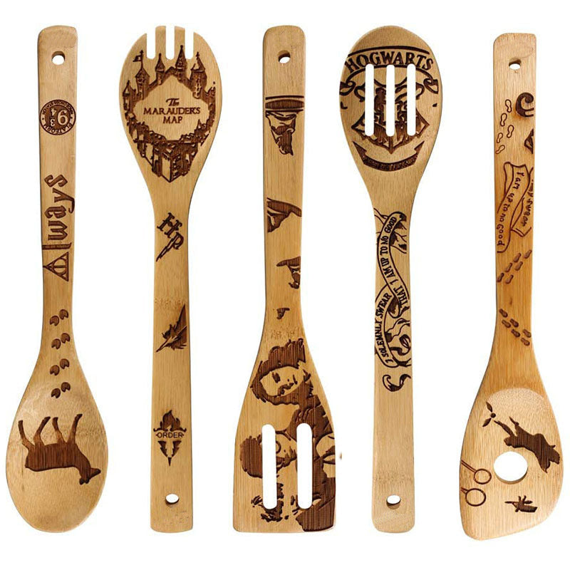 Christmas laser design bamboo shovel