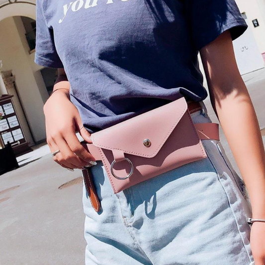 Shoulder Messenger Bag Triangle Large Belt Belt Envelope Bag Pocket Mini Chest Bag