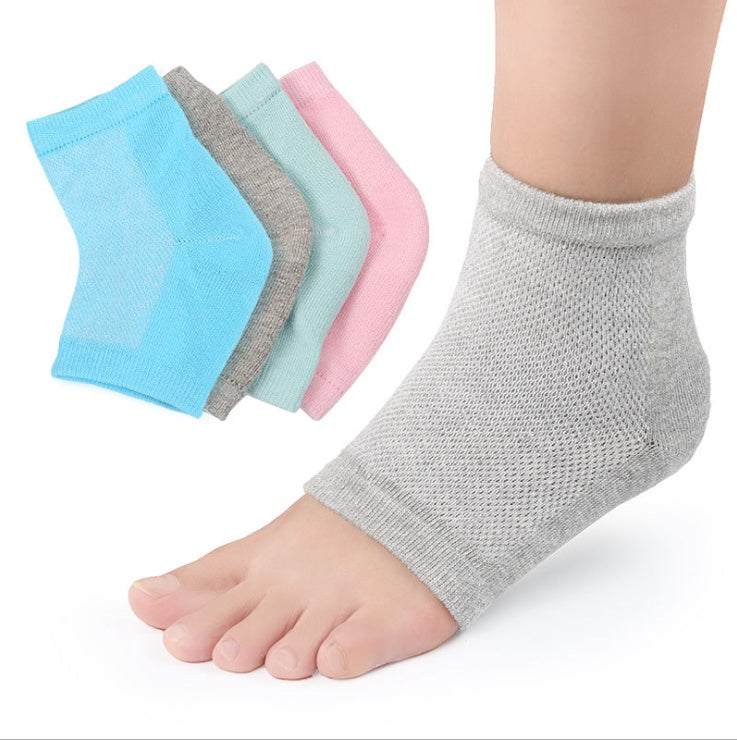Mesh gel anti-drying heel socks heel protection socks socks men and women after socks socks breathable sweat spot