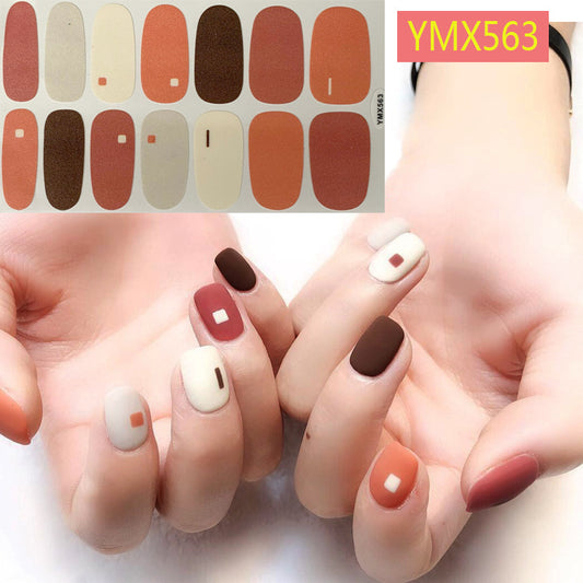 Net Red Nail Stickers Sports Style Trend Pepsi Logo