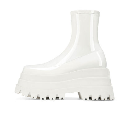 Autumn And Winter New Street Style Thick Soled Women's Boots