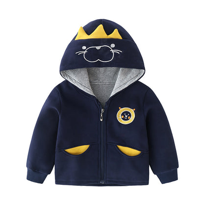Cartoon Fashion Children's Thick Casual Quilted Top