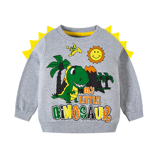 Children's Cartoon Round Neck Knitted Sweater
