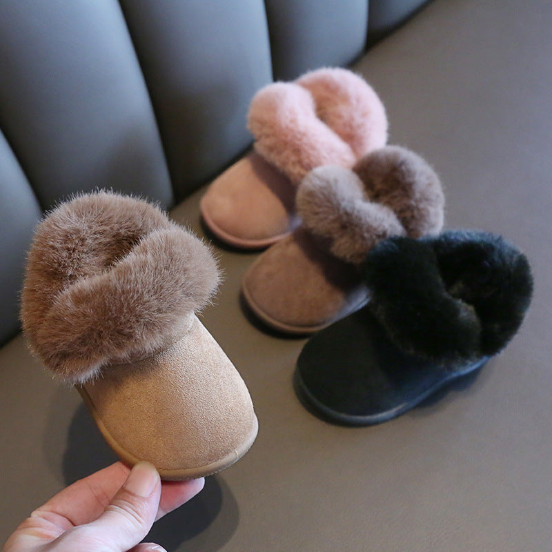 Children's Velvet Padded Baby Toddler Shoes Snow Boots