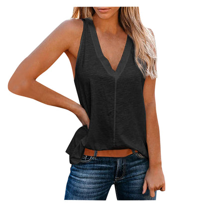 Fashion Sexy Solid Color Vest
