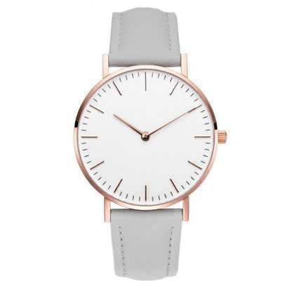 Quartz Large Dial Women's Simple Belt Watch