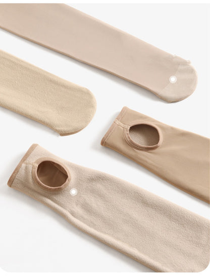 Double Layer Flesh Color Bottoming Pantyhose
