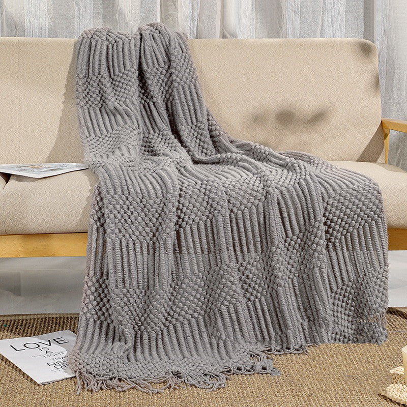 Home Simple Solid Color Air Conditioning Blanket