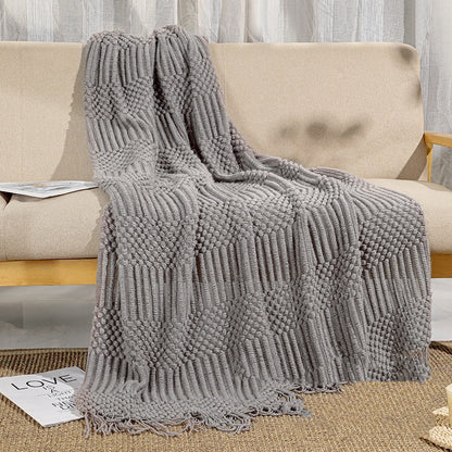 Home Simple Solid Color Air Conditioning Blanket