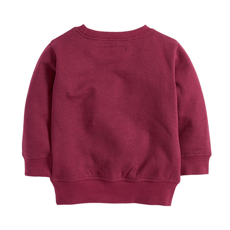 Children Long-sleeved Sweater Round Neck Embroidery