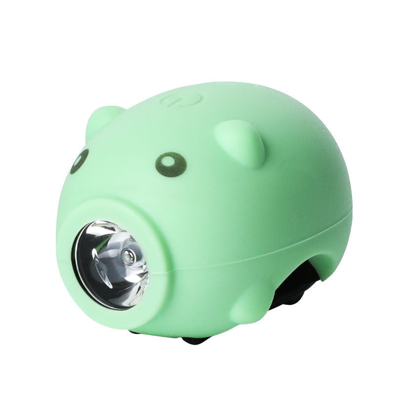 Children's Bicycle Piggy Horn Light USB Charging