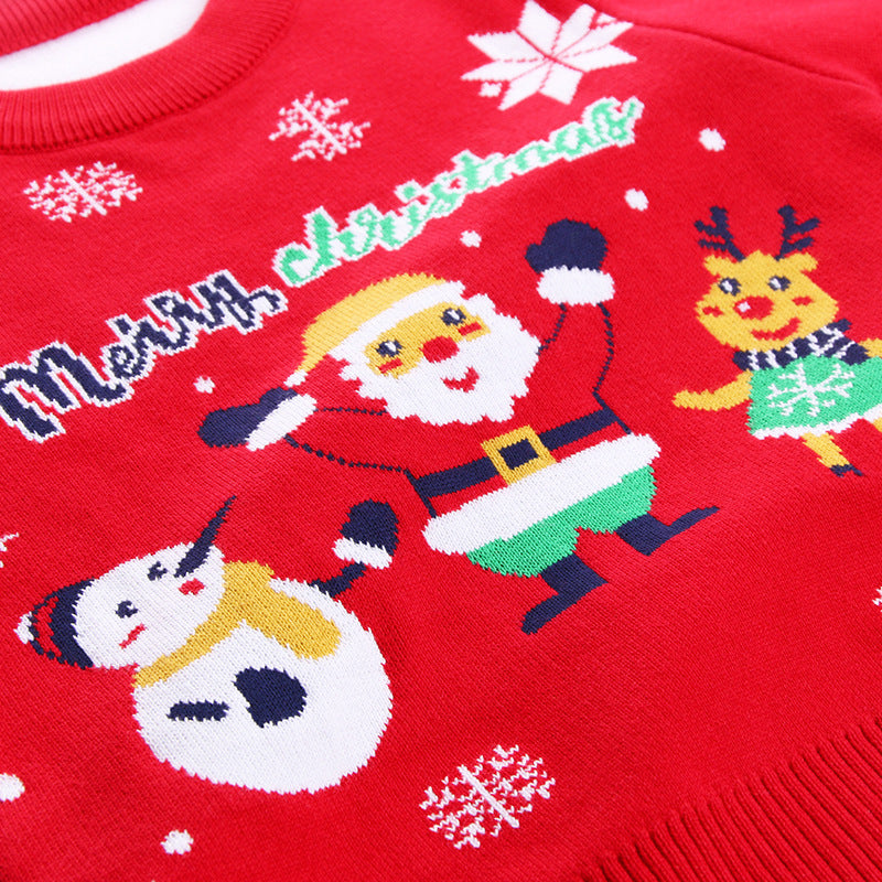 Christmas Tree Knitted Sweater For Boys And Girls