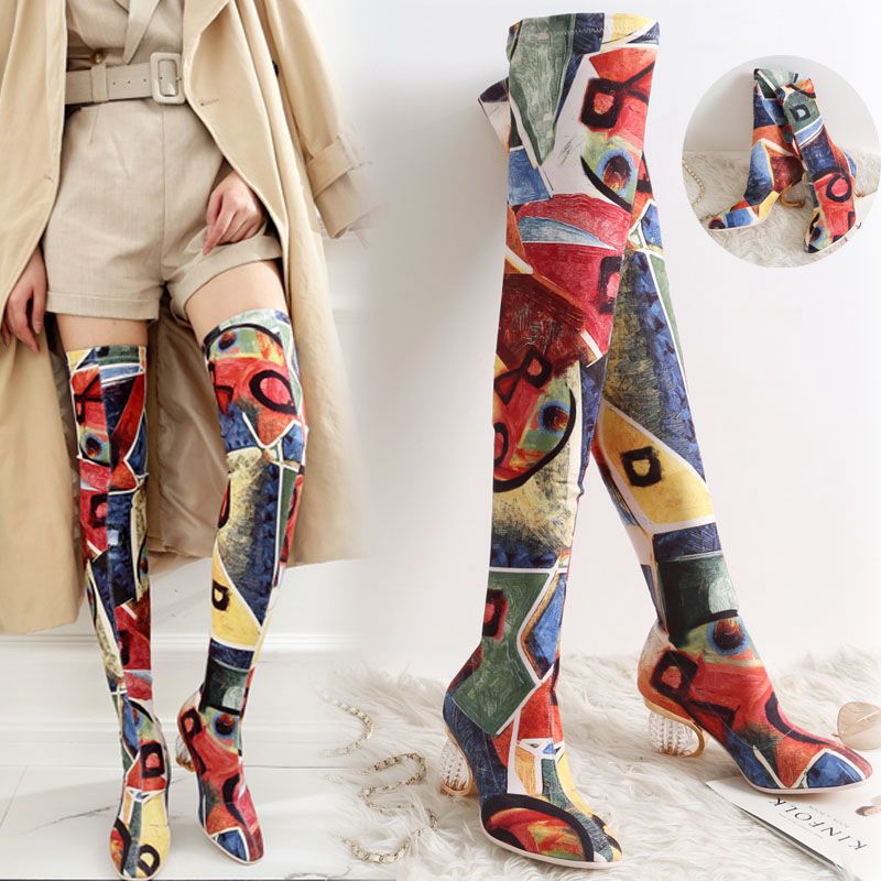 Wear more high-heeled socks and boots