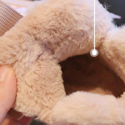 Fashionable And Simple Children's Fur One Thickened Snow Boots