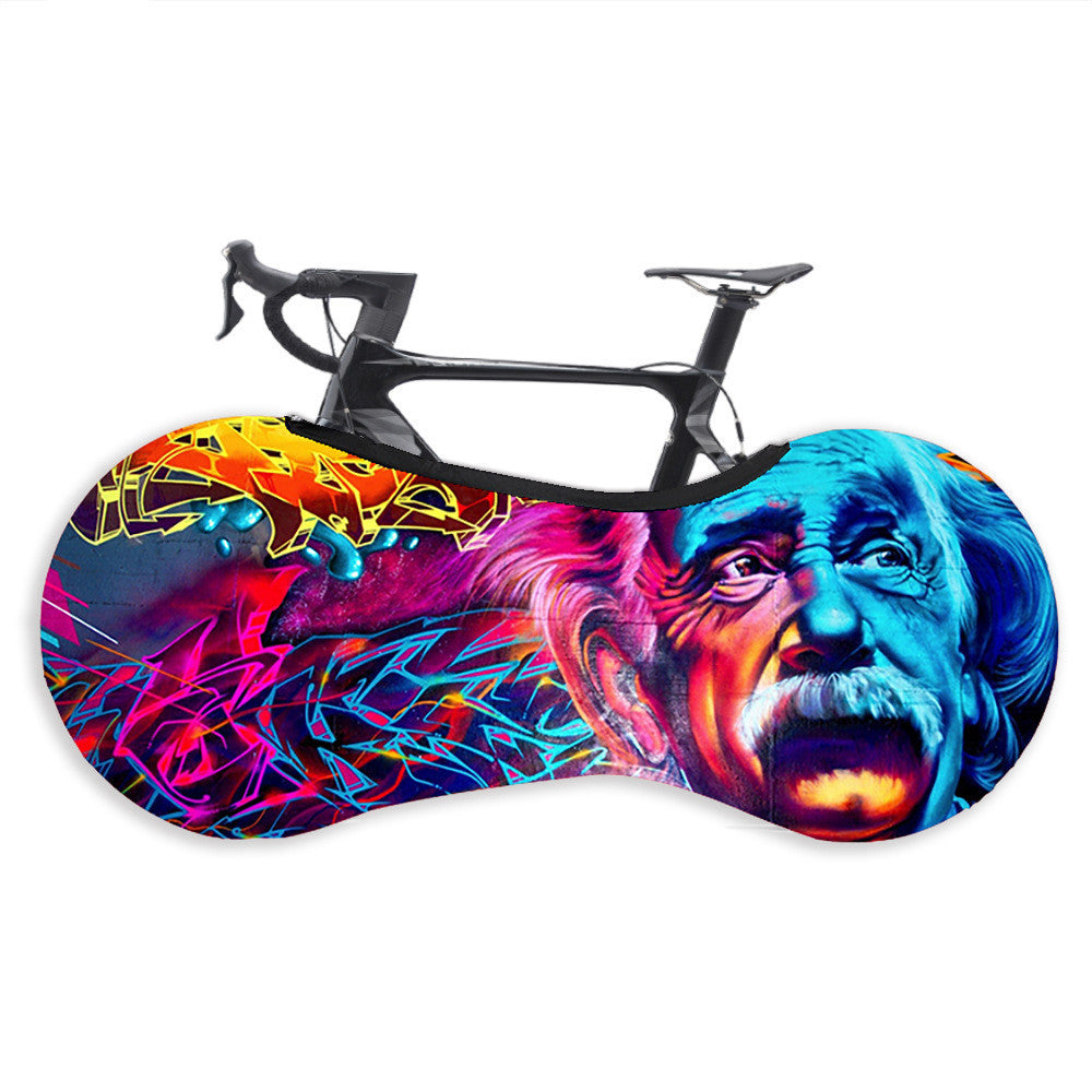 Semi-covering elastic dust cover for bicycle