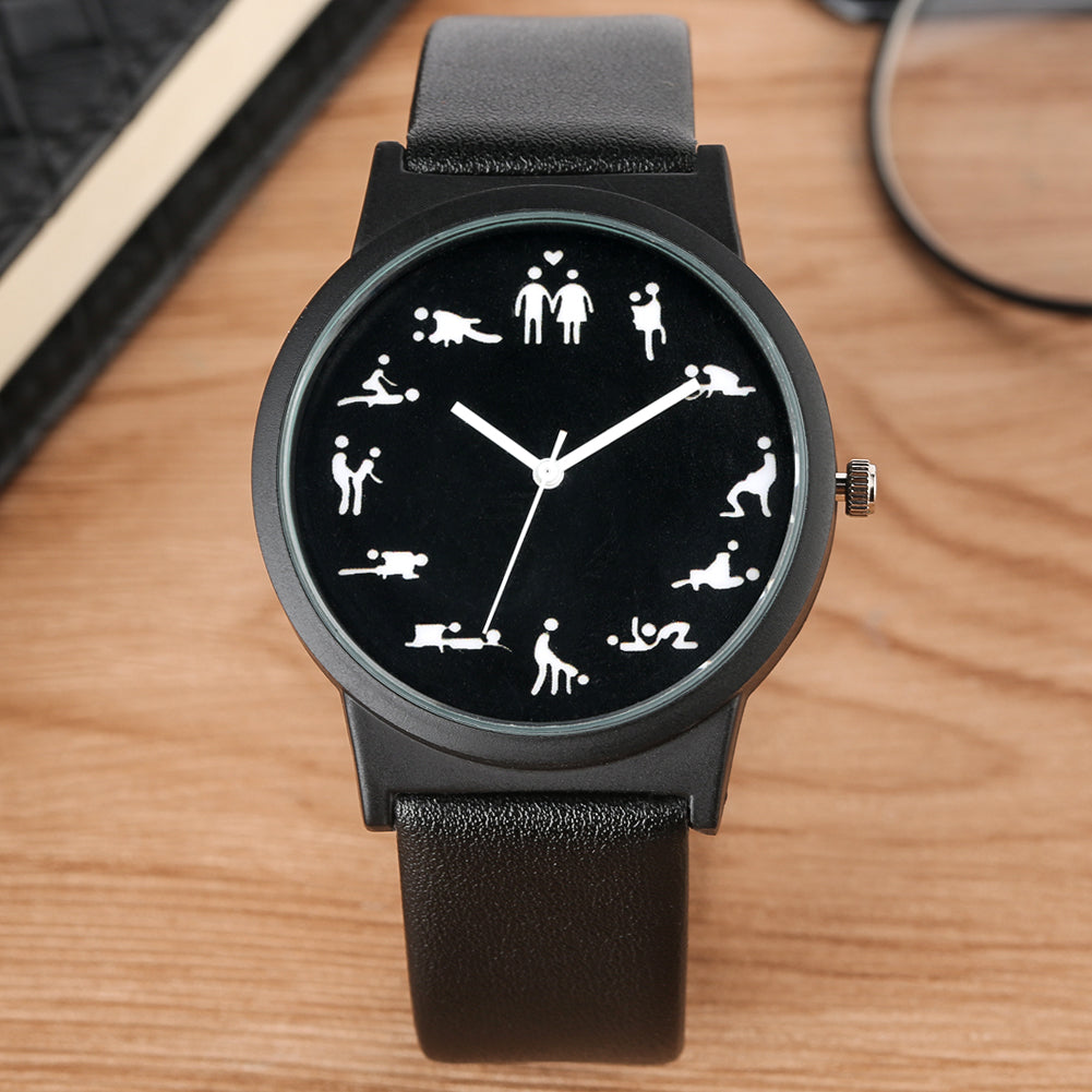 Black belt creative fun men's quartz watch