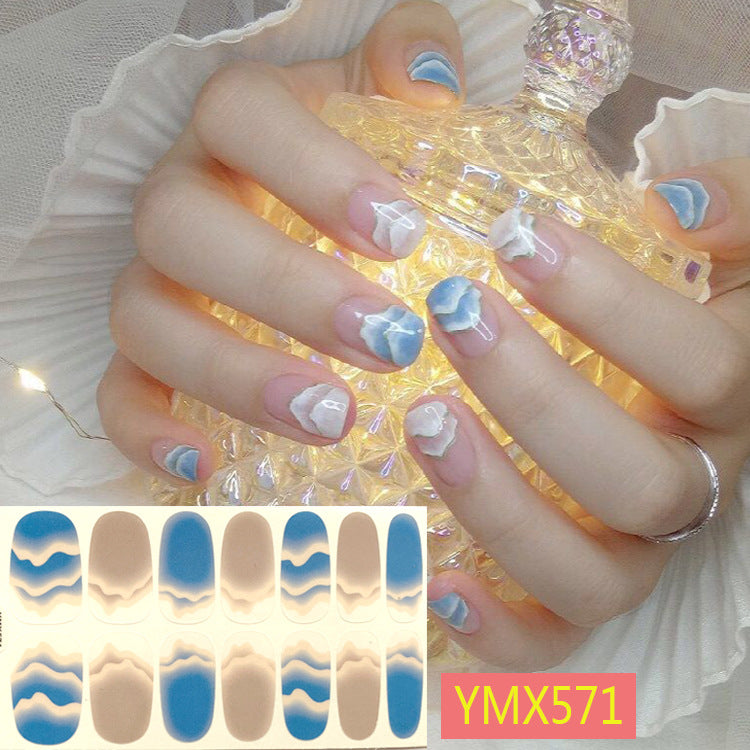 Net Red Nail Stickers Sports Style Trend Pepsi Logo