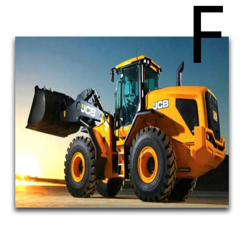 5D Diamond Painting Cartoon Car Bus Motorcycle Cross Stitch