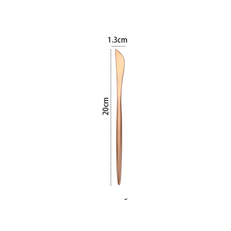 Rose Gold Western Tableware Set Knife And Fork
