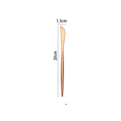 Rose Gold Western Tableware Set Knife And Fork