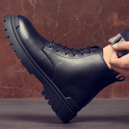New Men's Casual Leather British Retro Martin Boots