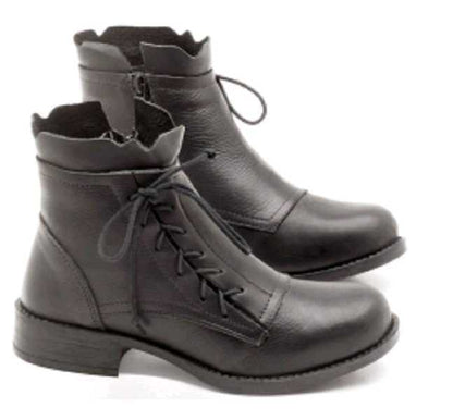 New low-heeled large size Martin boots