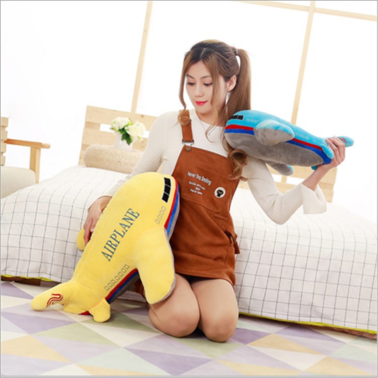 Plush simulation airplane doll pillow toy