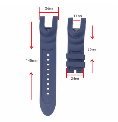 Fork Soft Silicone Inverter Watch Band