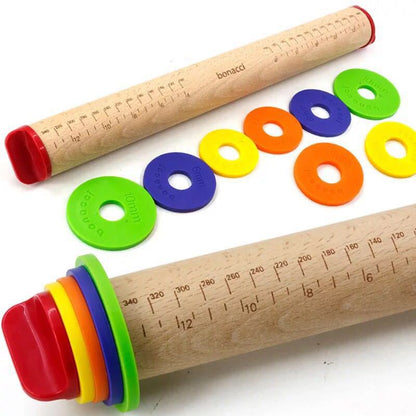 Adjustable height rolling pin