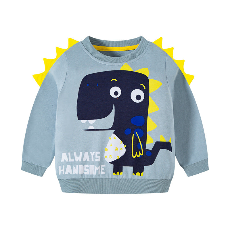 Children's Cartoon Round Neck Knitted Sweater