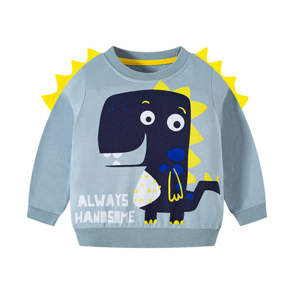 Children's Cartoon Round Neck Knitted Sweater