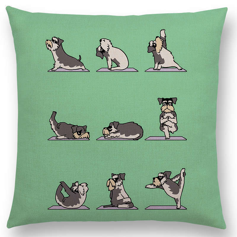 Dog animal printed pillow case