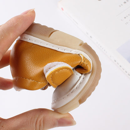 Baby single shoes soft sole antiskid baby walking shoes