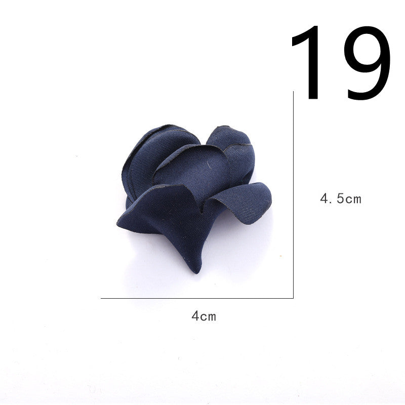 Fabric Flower Rose Sticky Head DIY Handmade Headdress