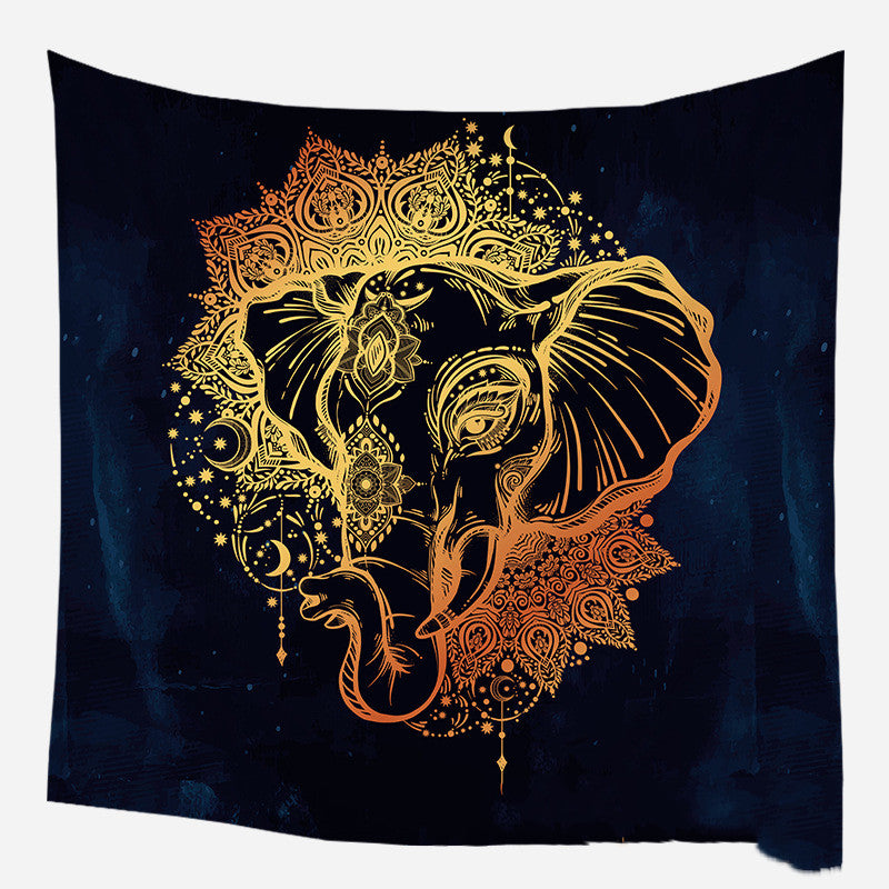 European medieval decorative hanging cloth