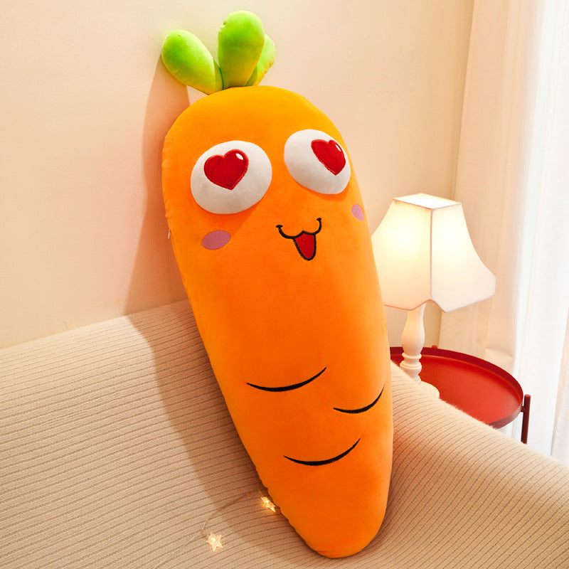 Radish Shape Expression Pillow Plush Toy